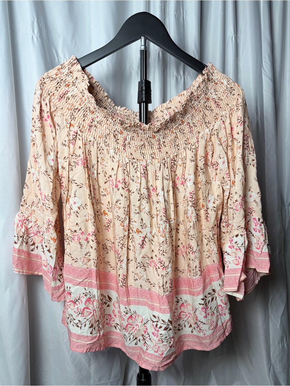 CDM Floral Off Shoulder Top – XL